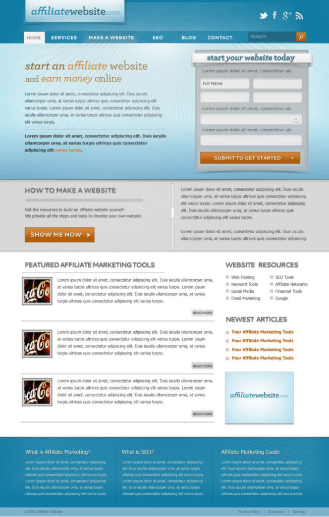 Affiliate Website